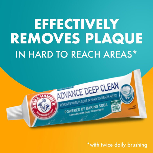 Arm & Hammer Advance Deep Clean Toothpaste, Deep Cleaning, 4 x 75ml 1