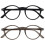 OPULIZE REY Reading Glasses - 2-Pack - Retro Round Frame - Matt Black, Grey - Me 1