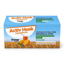 Activ Husk Ispaghula Husk Orange Drink Sachets | Contains Natural Fibre | Pack o