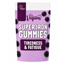 Vegums Super Iron Gummies, Vegan BlackBerry Flavour, 30 Gummies