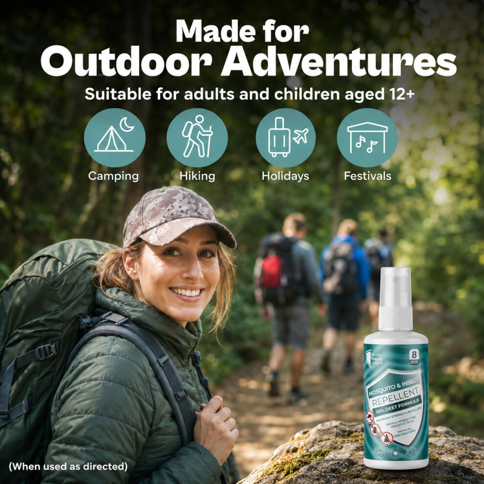 Photos - Hair Product 50 DEET Insect Repellent Spray - Maximum Strength, 8-Hour Protection, Repels Mo