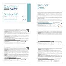 Dulac – Diosmin Omniven 500, Food Supplement for Leg Support Circulation, 80 Tab