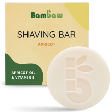 Bambaw | Shaving Bar for Women | 80g | Apricot Oil & Vitamin E Natural Soap Bar