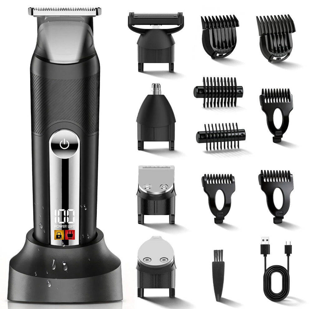 Misuke Manscape Body & Pubic Hair Trimmer For Men,Groin & Ball Trimmer Men,Elect