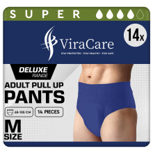 14 x Blue Incontinence Pants for Men | Male Adult Diapers | Mens Incontinence Pa