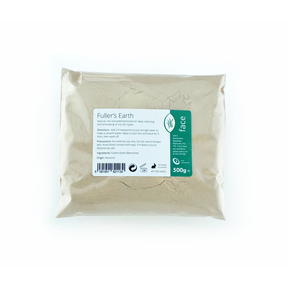 Photos - Vitamins & Minerals Fullers Earth Fine Powder 500g - Pure & Natural Calcium Bentonite