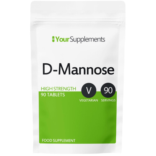 D-Mannose Tablets 1000mg | Easy Swallow Coated Tablets | 90 Pack | High Strength