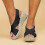 (EU38, black) Women's Platform Wedge Sandals Ankle Strap Summer Shoes 2