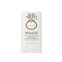 Sun Bum Mineral SPF 50 Face Stick Sunscreen - NEW FORMULA 2026 Water-Resistant Broad Spectrum Sunscreen with Vitamin E - Travel Friendly 0.45 oz