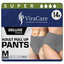 14 x Grey Incontinence Pants Women & Men | Super Pull Up Pants | Adult Diapers |