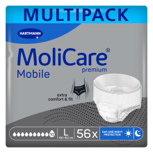 MoliCare Premium Mobile 10 Drops Size L | Incontinence Pants for Severe Incontin