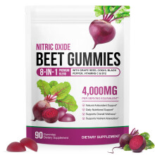 Beetroot Gummies, 4000mg Organic Beetroot Extract Supplement High-Concentration