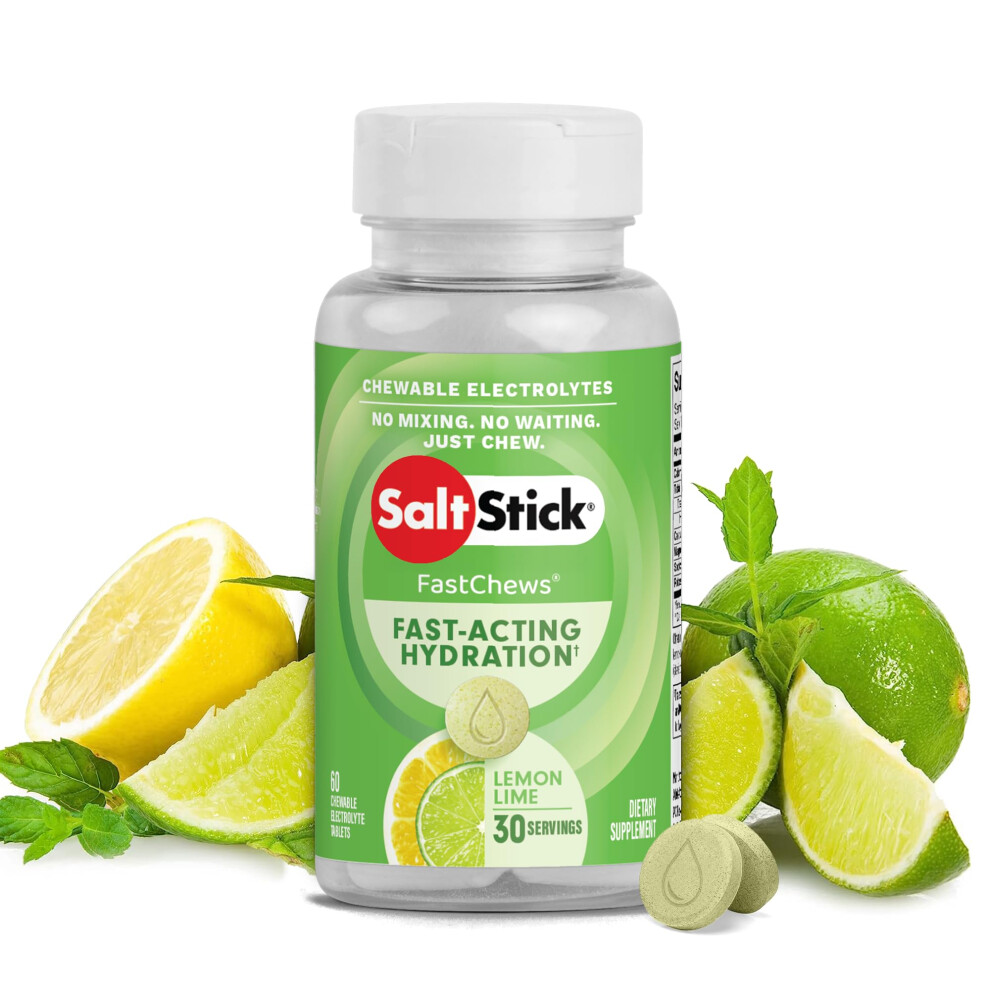 Saltstick Fastchews Electrolytes | 60 Chewable Electrolyte Tablets | Salt Tablet