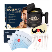 Lifestance Nose Waxing Kit for Men | 150g Nose Hair Wax with 40x Professional St