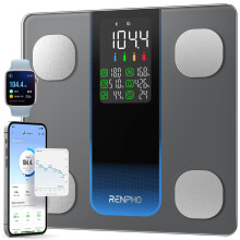 RENPHO Smart Scales for Body Weight, 7-in-1 Large Display Weighing Scales, Bluet