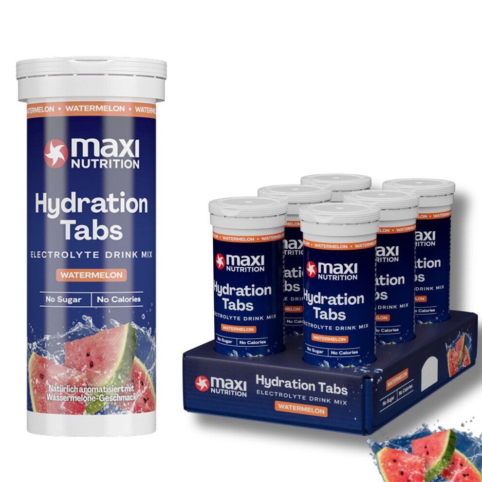 Maxinutrition Hydration Tabs, Watermelon, Zero Sugar| Effervescent Electrolyte T