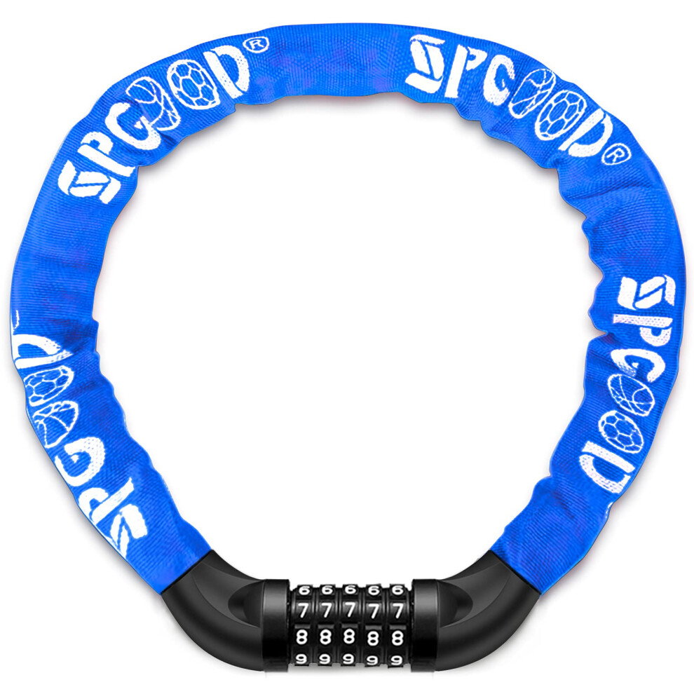 Spgood Bike Locks Heavy Duty/Bicycle Chain/Cycling Lock (14 Colors) 5-Digits Cod 5004715196329