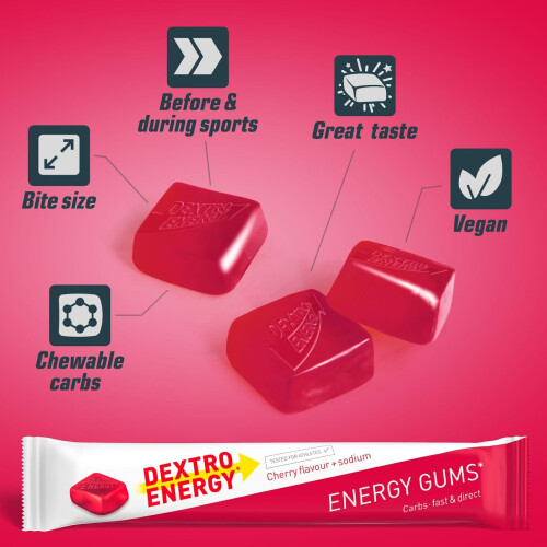 Dextro Energy Cherry | With Sodium for Fast Acting, Quickly Available Carbohydra 2