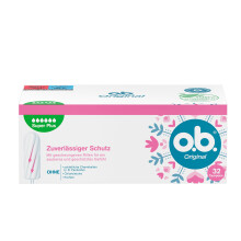 o.b. Original Super Plus (Pack of 32) Tampons for Very Strong Days, StayDry Tech