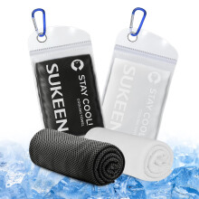 Sukeen Cooling Towel (40"x12"), Quick Dry Fitness Ice Towel for Gym, Golf, Yoga,