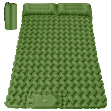 FORRINX Sleeping Pad Double Ultralight Inflatable Camping Mat Self Inflating 200x130cm Camping Mattress Portable Air Bed Waterproof Compact 30x18cm