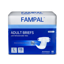 FAMPAL Vital Guard Adult Nappies for Men and Women, Disposable Adult Diapers for