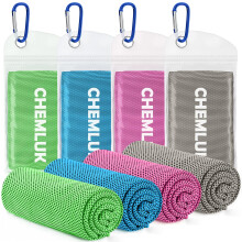 CHEMLUK Cooling Towels for Hot Weather: 100x30CM Instant Cool Towel for Neck Fac