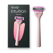 Wilkinson Sword Intuition Quattro Razors for Women, Handle Plus 1 Women’s Razor