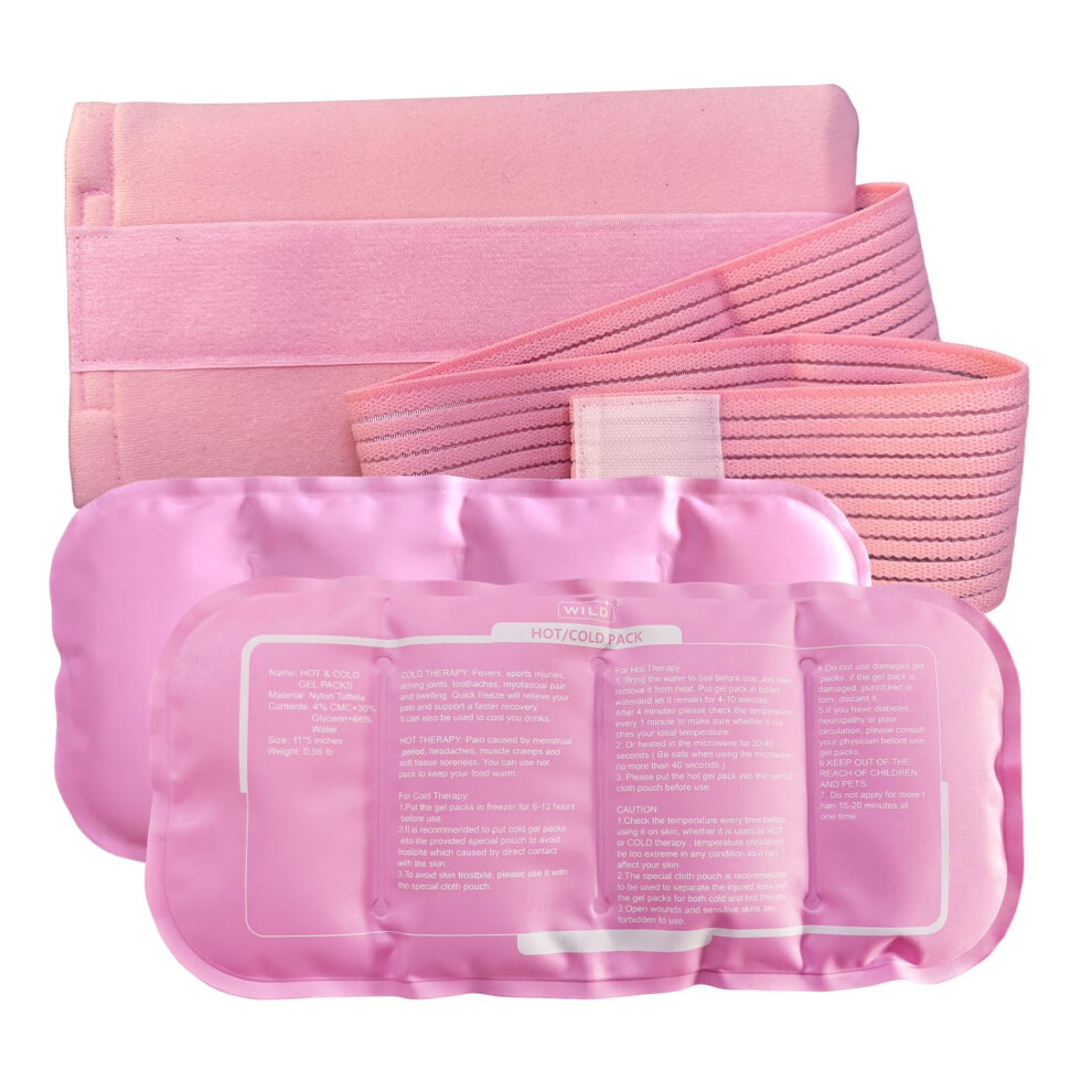 Wild+ Ice Packs For Injuries, Reusable Gel Hot And Cold Compress Therapy Cold Pa