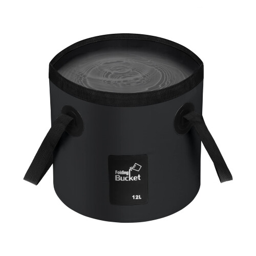 Folding Bucket - Foldable Camping Storage Container Collapsible Bucket 12L Porta