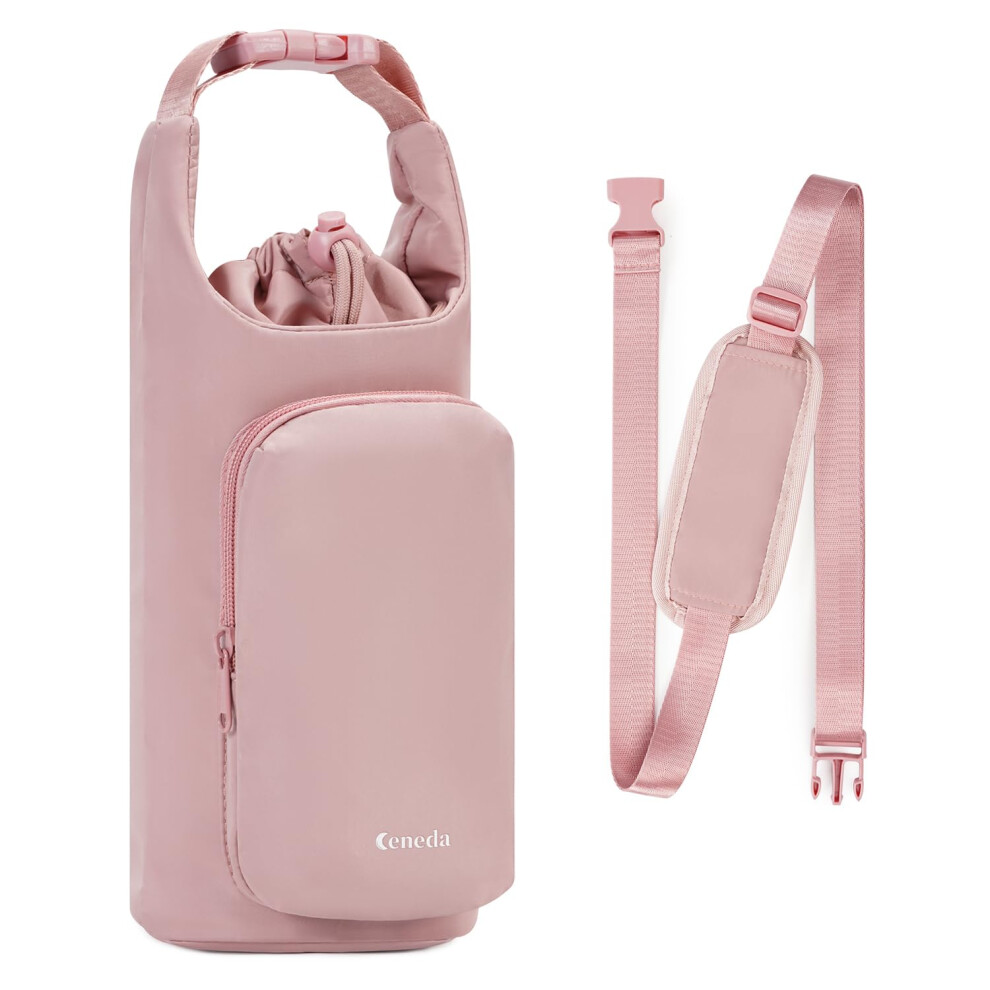 Ceneda Water Bottle Carrier Bag with Phone Pocket 32oz 40oz Tumbler Insulated Wa-image-OPC-PWNHHZT-NEW