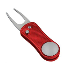 BettGolf Golf Divot Repair Tool with Pop-up Button & Magnetic Ball Marker Pitch Mark, Lightweight, Portable, Mini Divot Repair Tool, Best Choice for P