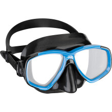CRESSI Perla Mask Black/Blue-Single Perla Mask for Diving and Snorkelling, Black