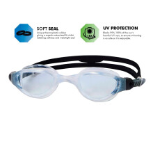 Zoggs Phantom 2.0 Unisex Adult Swim Goggles, UV Protection, Wide Vision, Curved