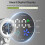 portable Handheld Fan with Mist Spray,1-100 Speed Toggle Button & LED Digital di 6