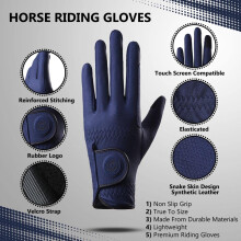 AF EQUESTRIAN Ladies Horse Riding Gloves Equestrian Premium Synthetic Leather Su