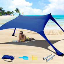 CUUPO 77 FT Beach Tent Sun Shelter UPF50+ UV Protection, Outdoor Small Canopy T