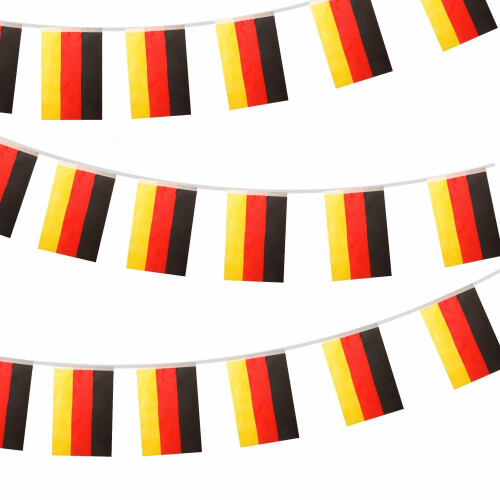 10m Germany Flags Bunting German Flag Decorations 30 pcs, Germany Flags Bunting