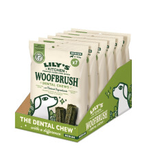 Lily’s Kitchen Medium Woofbrush Dental Chews, 6x Packs(196g), 7x chews per pack for Adult & Senior Dogs, Large Dogs, Grain-Free Recipe with Natural