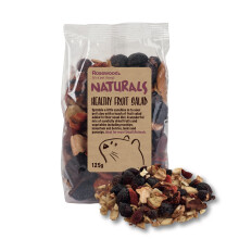 Rosewood Naturals Healthy Fruit Salad, Small Animal Treats for Rabbits, Guinea Pigs, Chinchillas, Hamsters, Gerbils, Mice and Rats, 125g