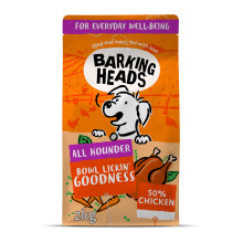 Barking Heads Complete Dry Dog Food 2kg - Adult All Hounder Bowl Lickin' Goodness Chicken - Natural Everyday Immunity & Vitality - Vet Approved