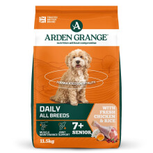Arden Grange Senior Dry Dog Food with Fresh Chicken and Rice, 11.5kg