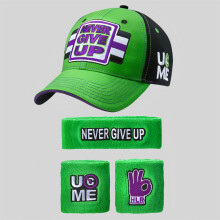 WWE John Cena Green+Black Hat Sweatbands Set