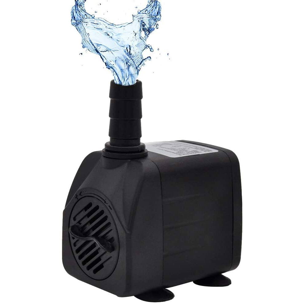 Alytimes Submersible Water Pump For Aquarium, 800L/H 16W 1.55M High Lift Ponds Water Pumps For Fountains, Hydroponics, Aquariums