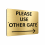 B001 Please Use Other Gate Arrow Right Aluminium Sign Plaque 1