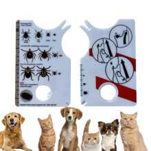 Ti-ck Card for Humans,Ti-ck Remover Tools,Ti/ck Cards with Magnifying Glass,Pet Ti-ck Catcher,Suitable for Removing Ti-cks on Cats and Dogs,Portable