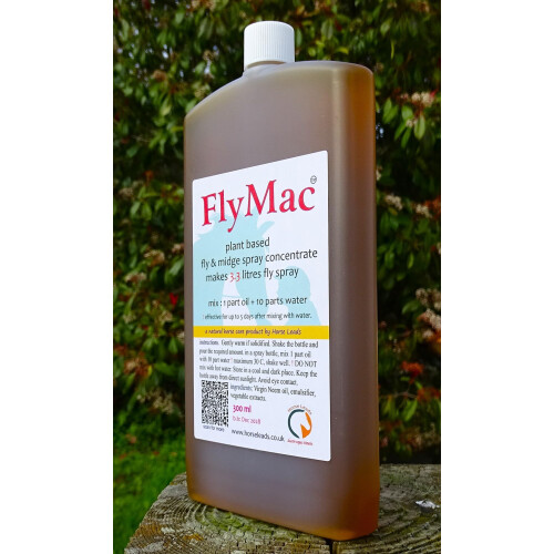 FlyMac, Plant Based Fly Spray Concentrate 300ml makes 3.3 ltrs Horse Fly Spray 2