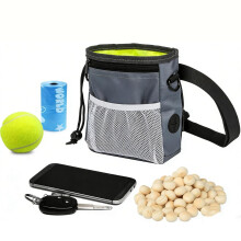 HANWELL Dog Treat Pouch with Poop Bag Holder for Puppy Training Walking