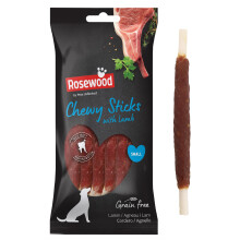 Rosewood Small Chewy Sticks for Dogs - Made with Lamb, Grain Free Chews, High Pr
