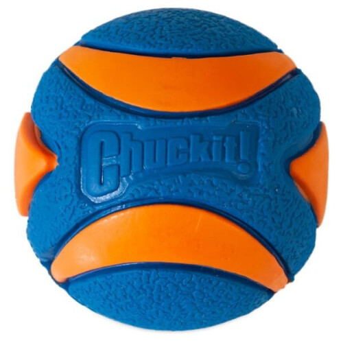 Chuckit! Chuckit! Ultra Squeaker Rubber Dog Ball, Medium, 6.5 cm (3-Pack) 1